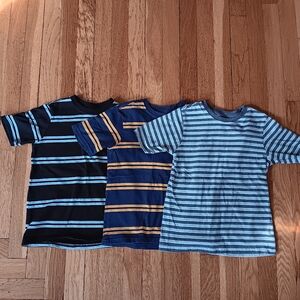 Wonder Nation Kids Striped Tees - Black, Navy, Blue